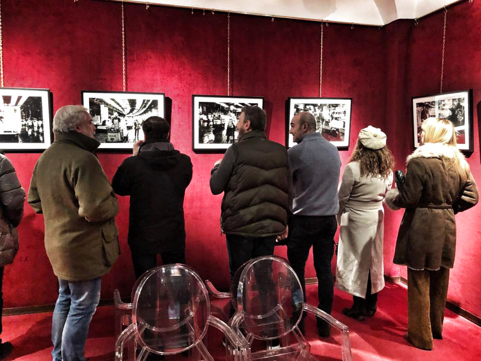 Inside the Bologna exhibition for â€œTokyo Tsukijiâ€ by Nicola Tanzini at Paoletti Foto's exhibition space.